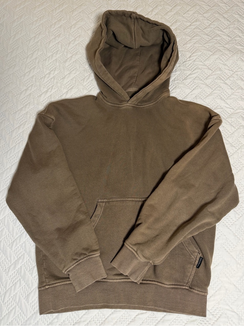 Standard Cloth Adult Small Brown Hoodie Minimalist